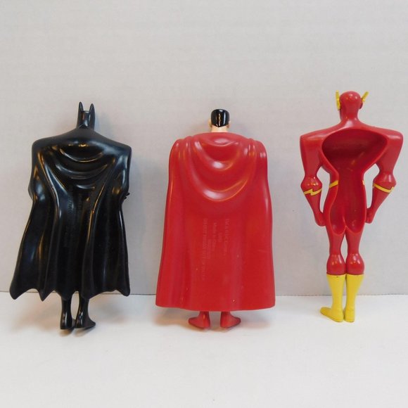 DC Comics The Flash-Superman-Batman PVC Toy Figure Rare - Picture 2 of 5